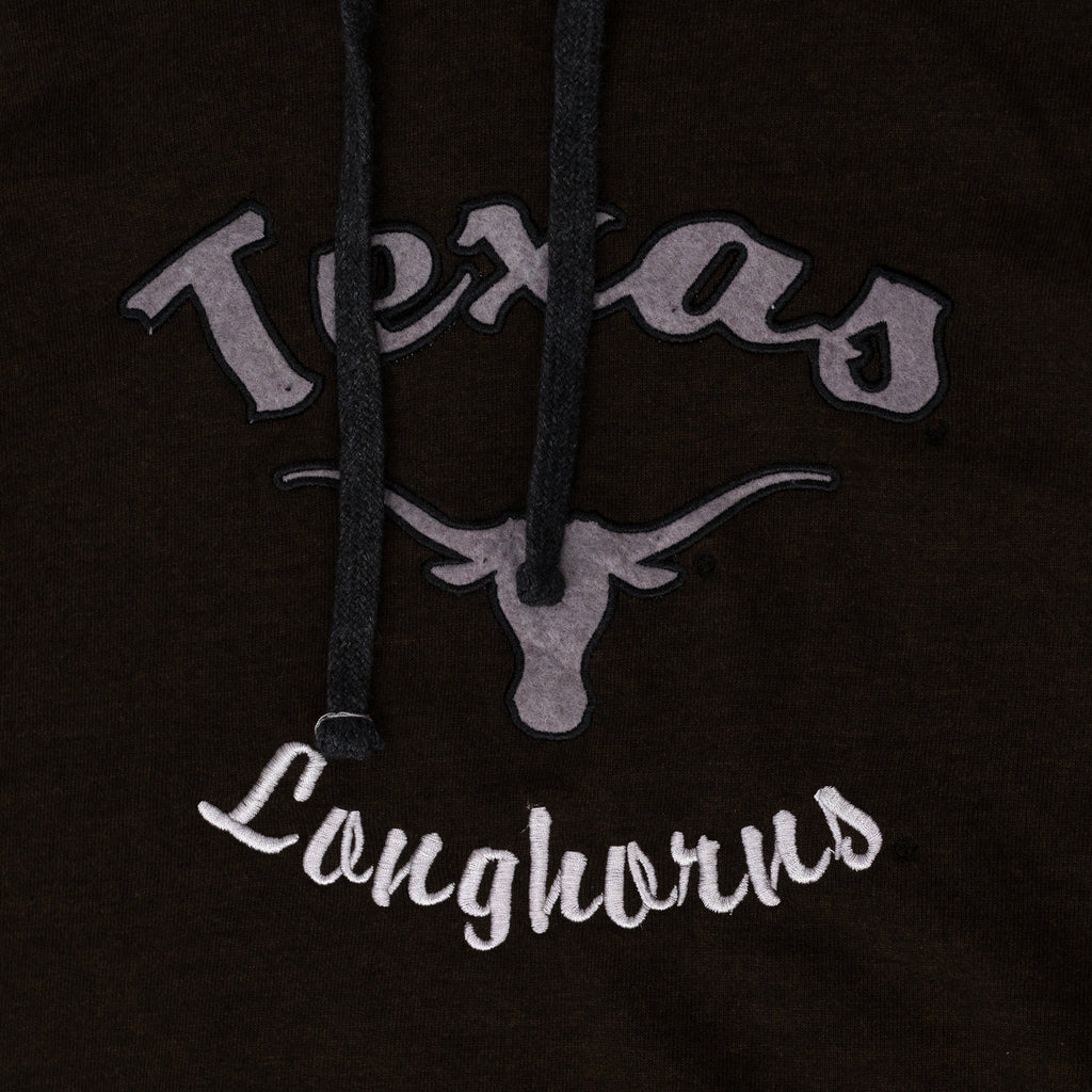 Brown Texas Longhorns Feather Trim Hoodie
