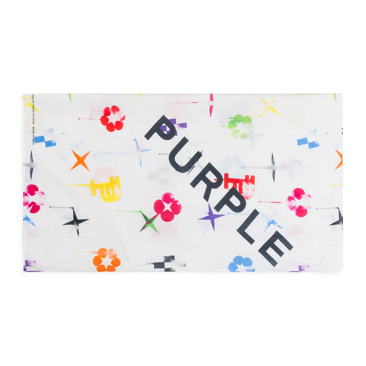 White Printed Cotton Bandana