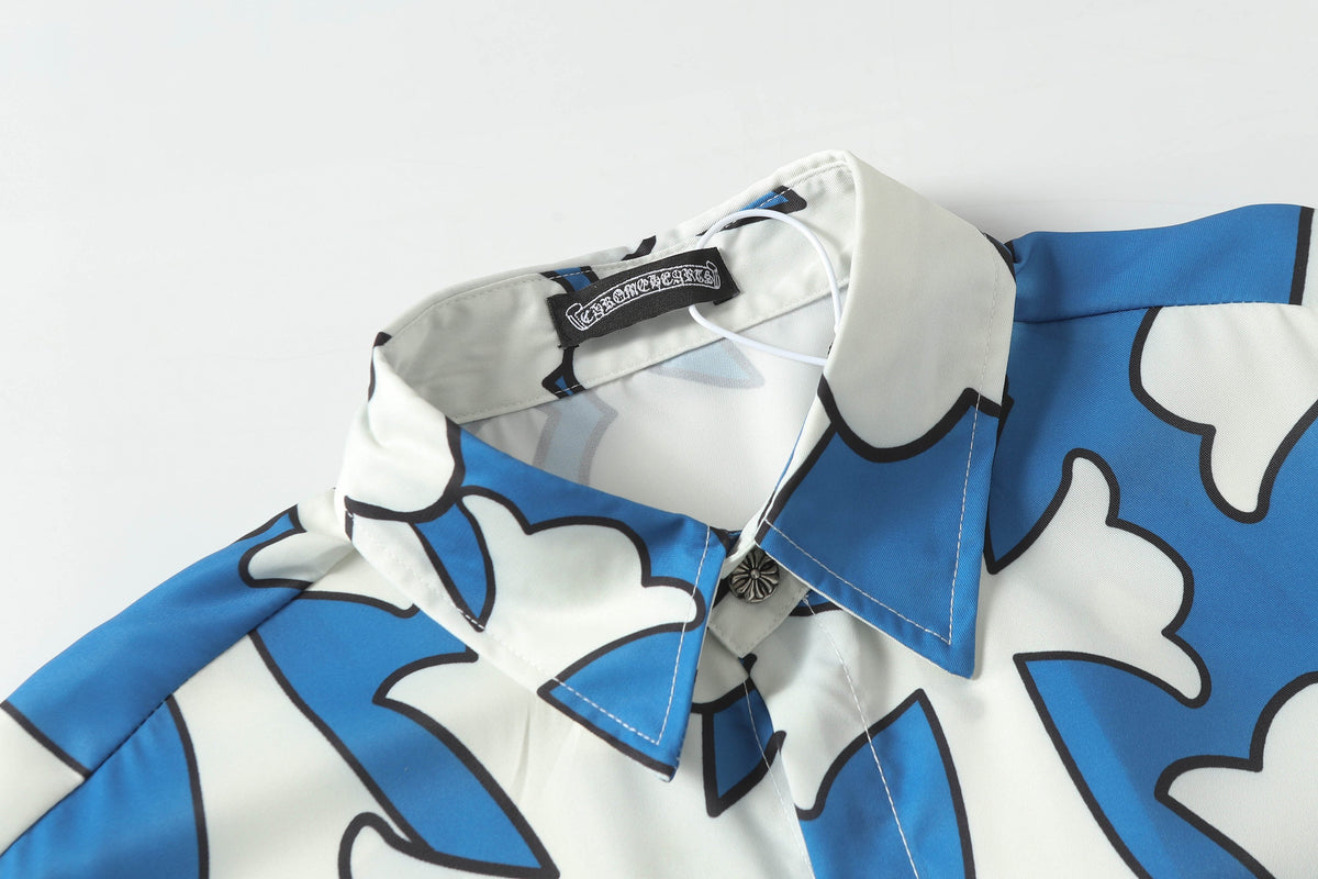 Chrome Hearts Cross short-sleeved casual shirt