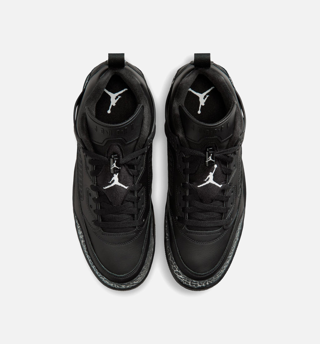 Spizike Low Men's Basketball Shoes - Black/Metallic Silver