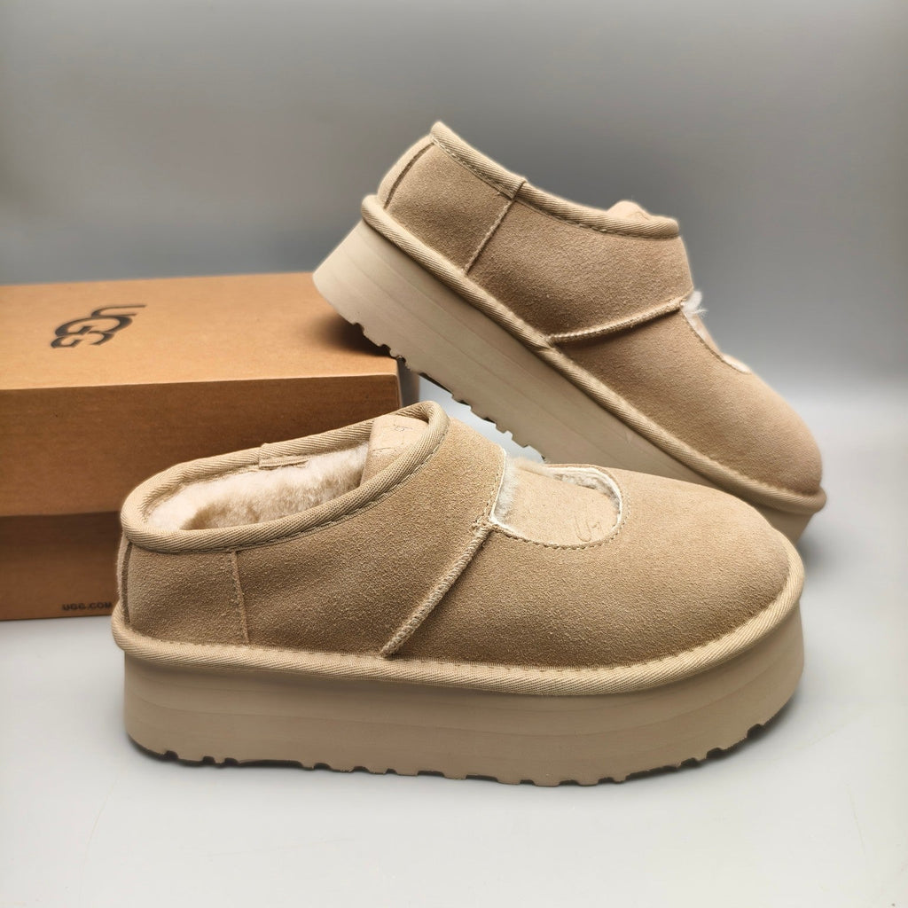 Sand Mary Jane Platform Fashion Shoes — New Arrival | In Stock