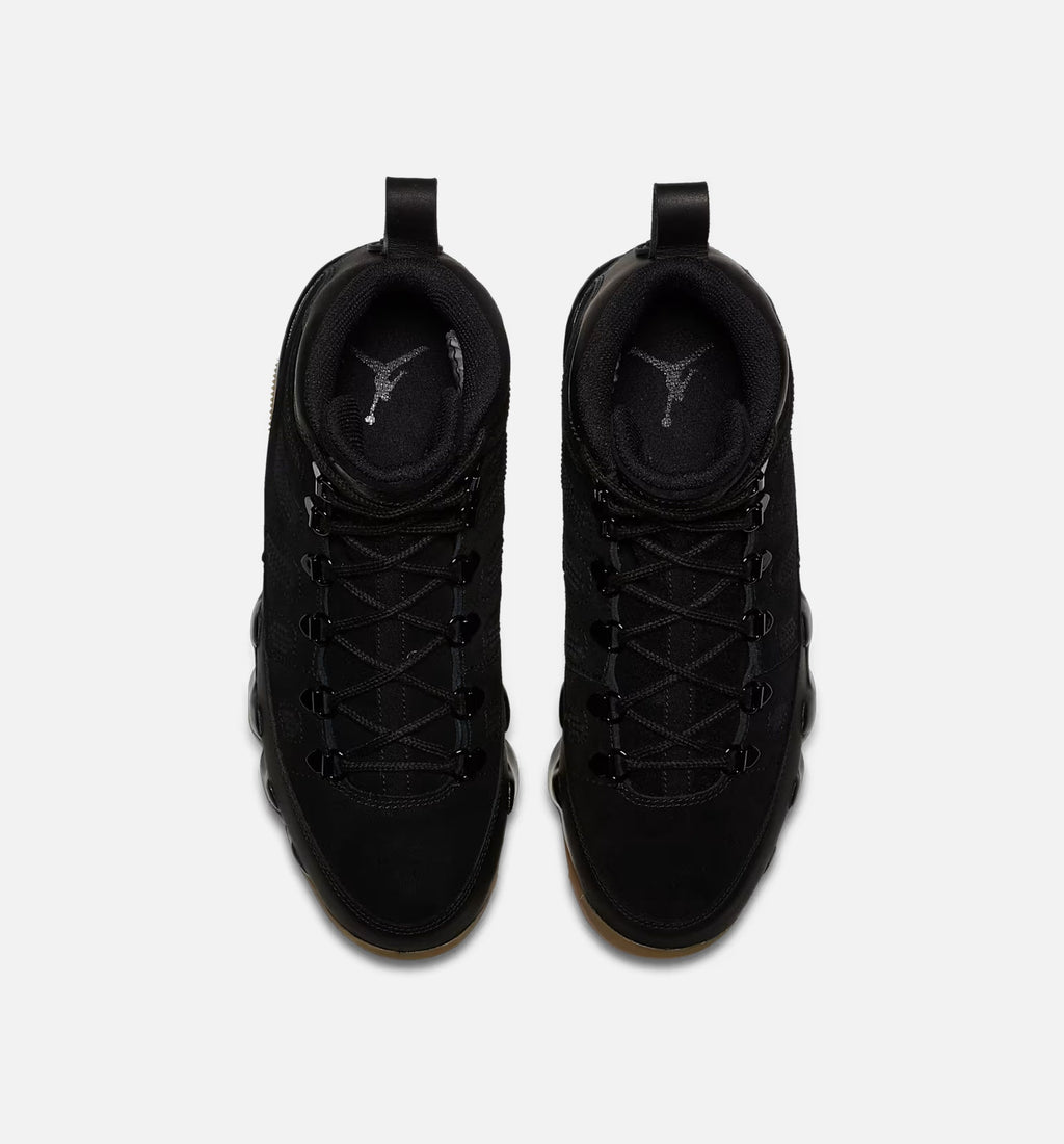 Air Jordan 9 Retro Men's Lifestyle Boots - Black / Black / Gum Light Brown