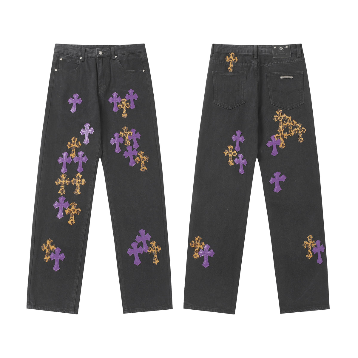 Chrome Hearts Cross Patch Denim Jeans 9981