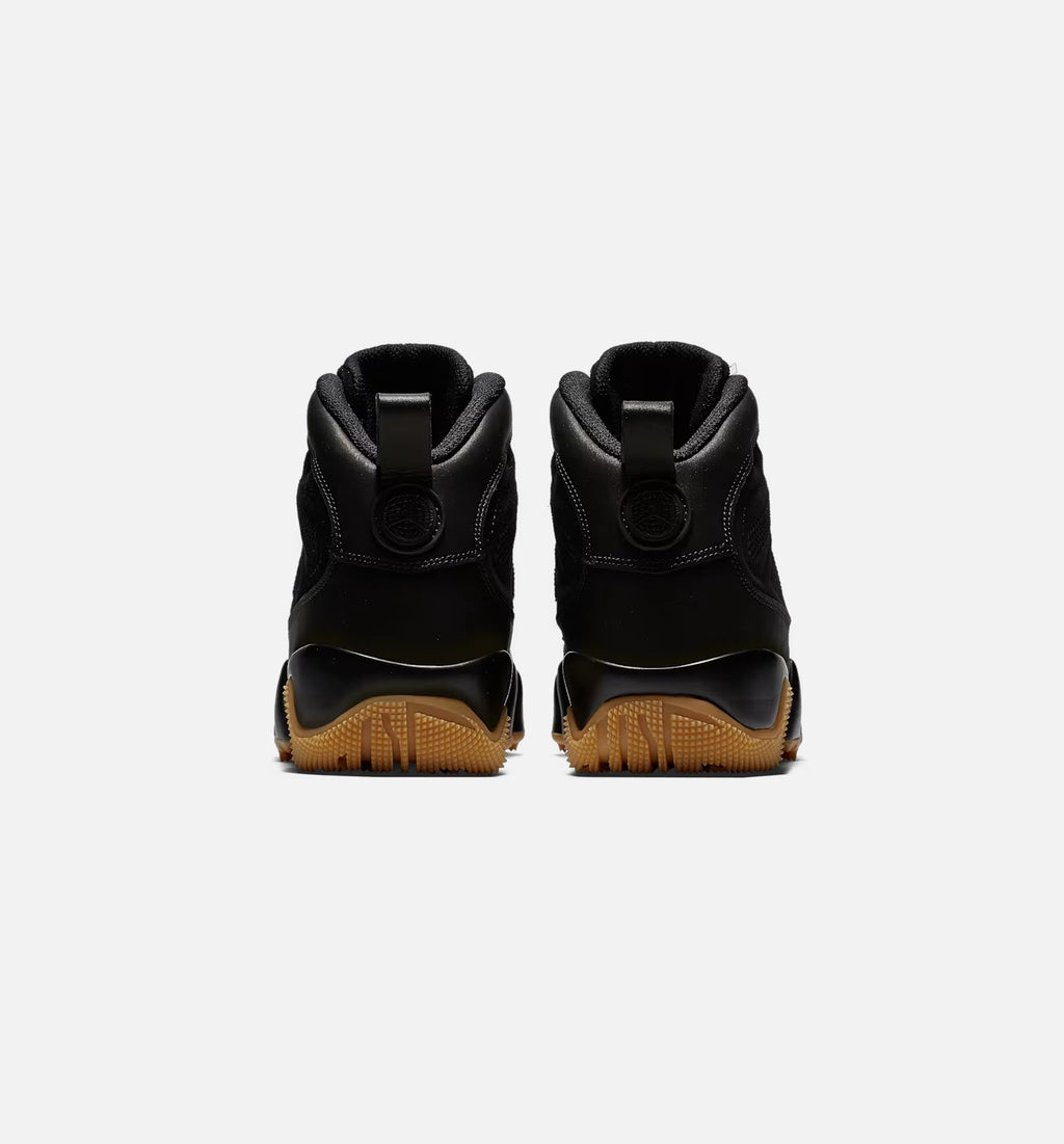 Air Jordan 9 Retro Men's Lifestyle Boots - Black / Black / Gum Light Brown
