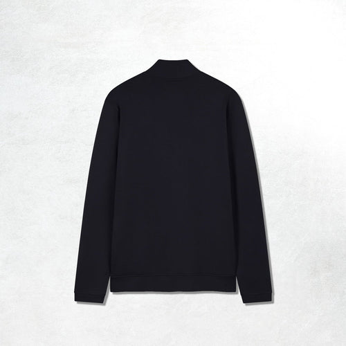 Acid Running Logo Quarter Zip: Black