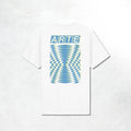 Arte Abstract Back Print T-shirt: White