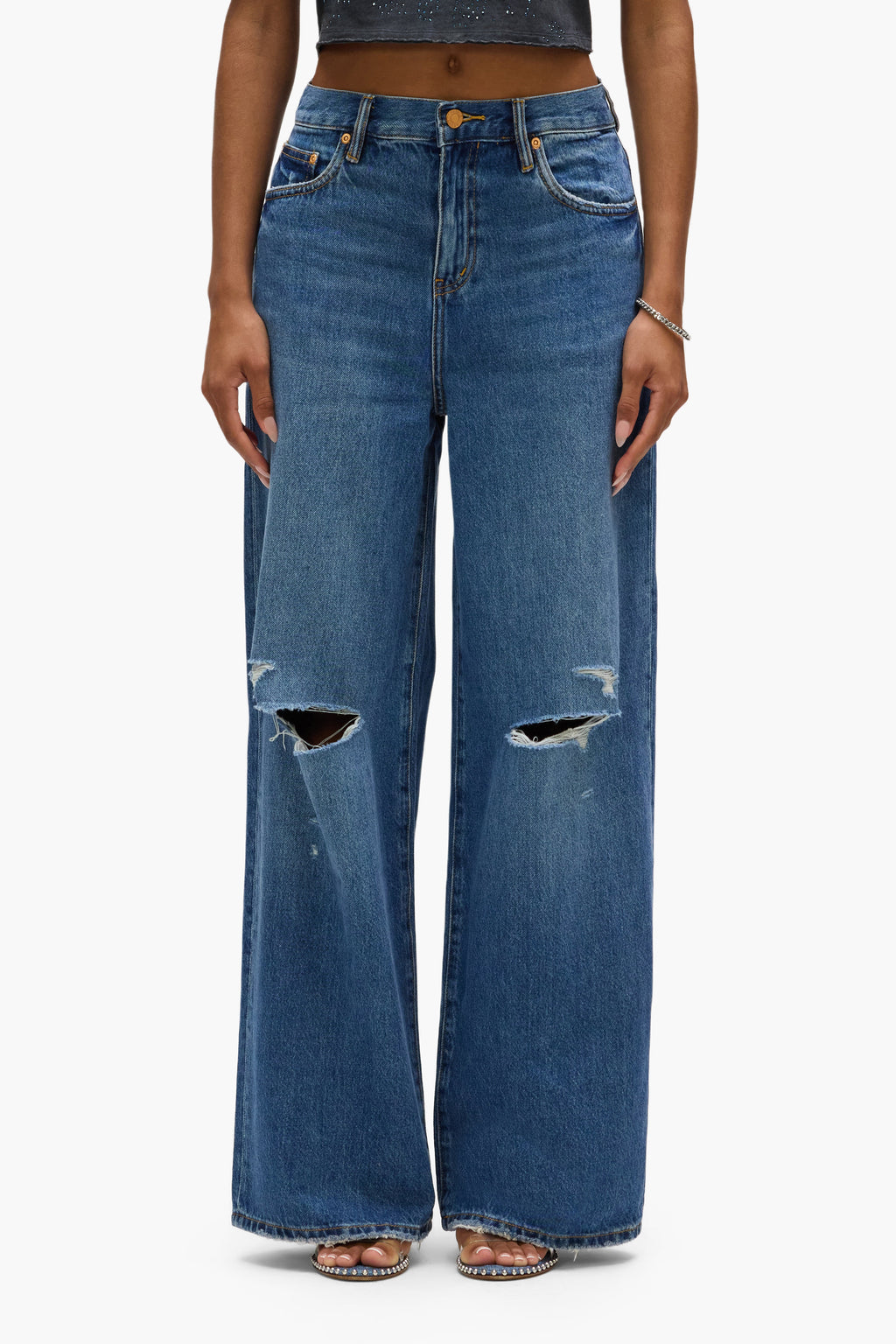 Baggy Knee Slit