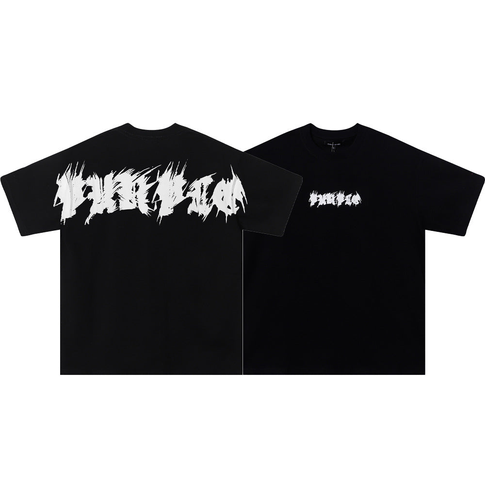 Purple Brand Multi‑Graphic Ink Wash Print Oversized Tee Multi‑Style