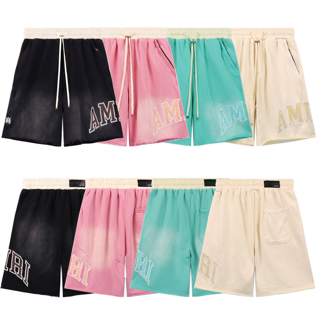 Amiri Gradient Letter Patch Relaxed-Fit Shorts Unisex