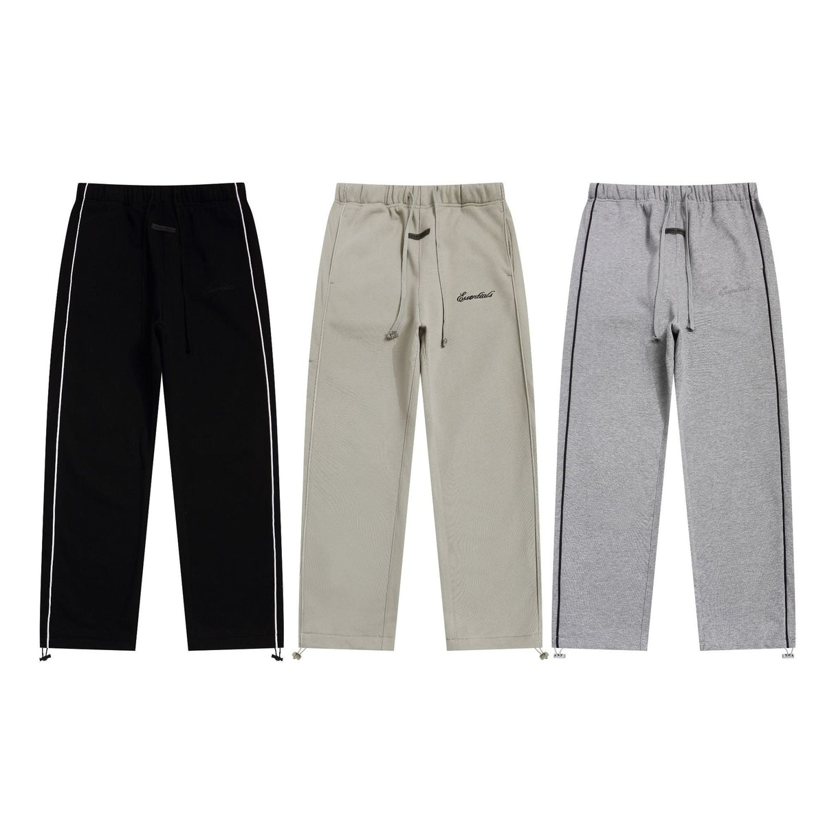 Fear of God Essentials Striped Embroidered Letter Sweatpants Unisex