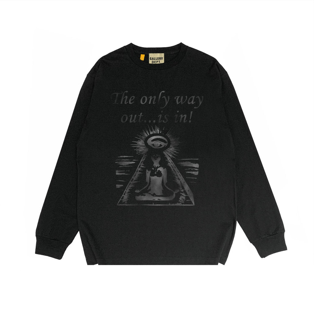 Gallery Dept Long Sleeved Shirt Fashion Brand Long Sleeve Long-Sleeved T-shirt Blouse