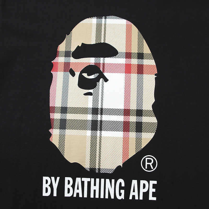BAPE Shark Camo Graphic Tee Loose Unisex Streetwear T-Shirt