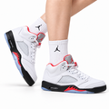 Air Jordan 5 Retro White Fire Red Ice Sneakers
