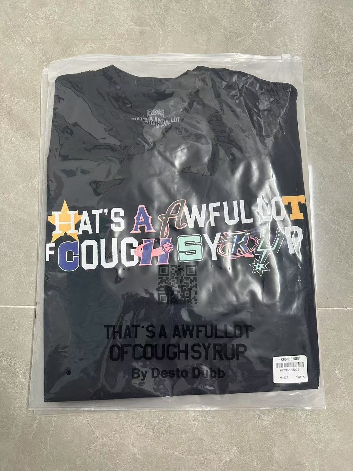 THAT'S A AWFUL LOT OF COUGH SYRUP Front & Back Graphic T-Shirt