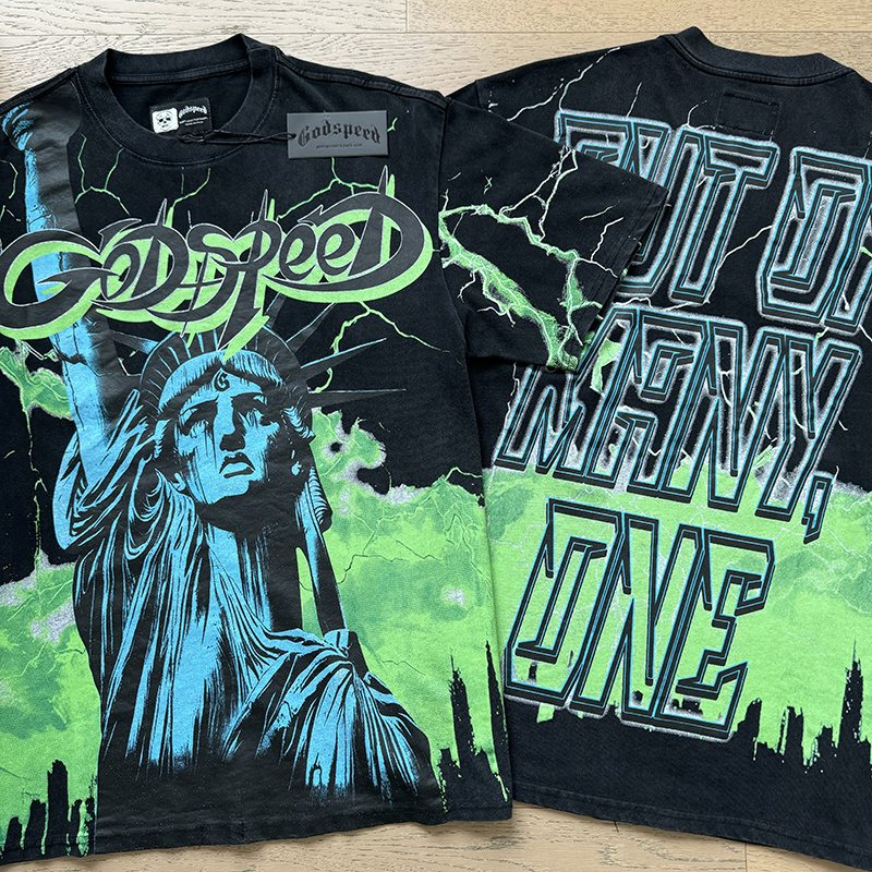 Godspeed Out of Many One Graphic T-Shirt