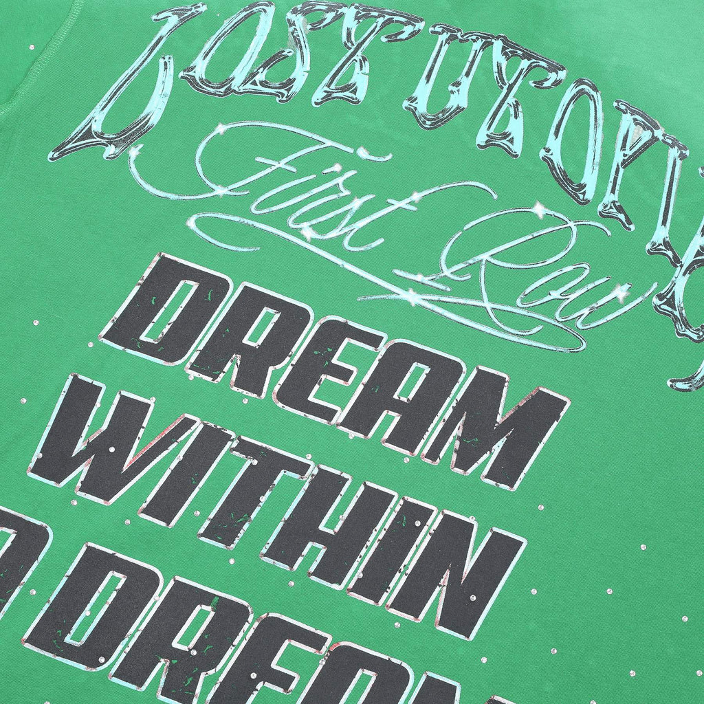 FIRST ROW Lost Utopia Universe Astronaut Cropped T-Shirt