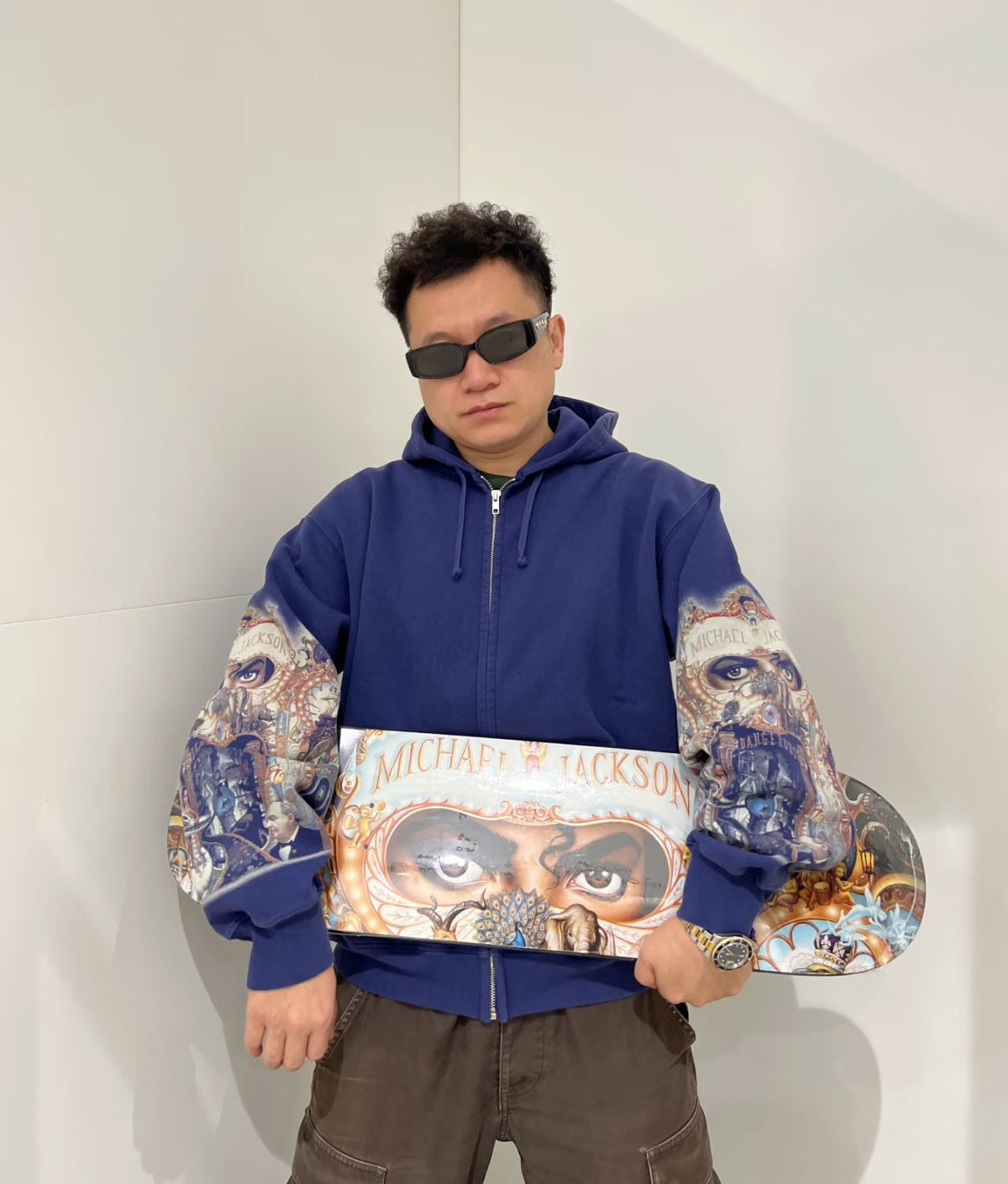 Supreme Graphic Sleeve Zip Hoodie