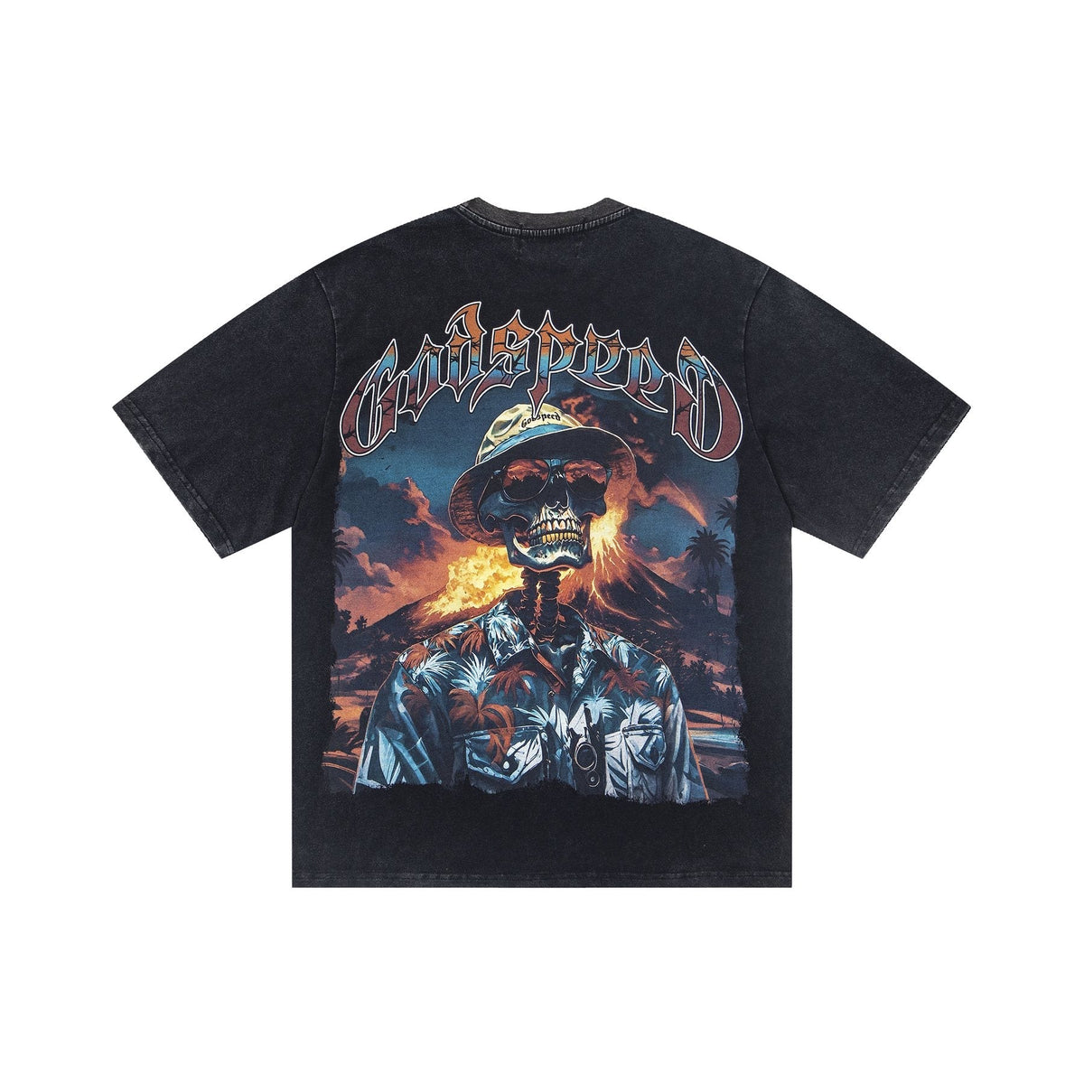Godspeed Skeleton Back Graphic T-Shirt