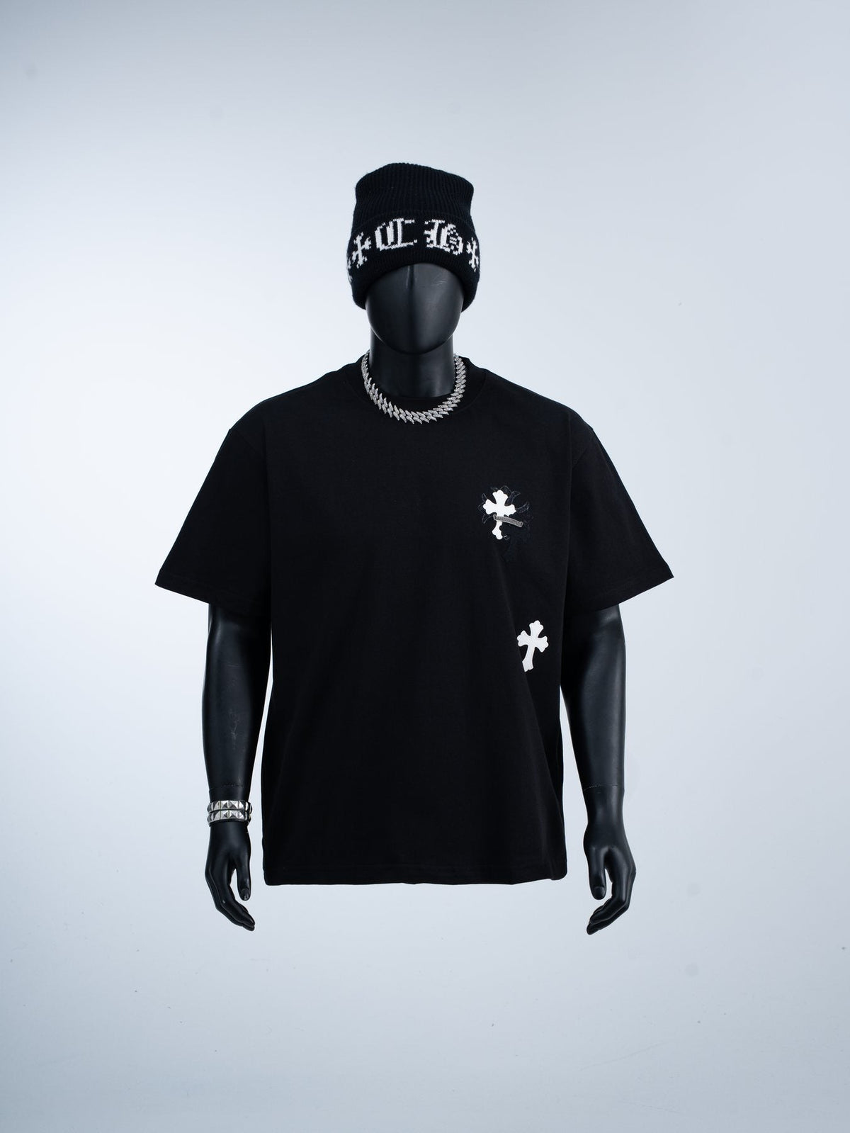Chrome Hearts Cross Badge Graphic Short-Sleeve T-Shirt