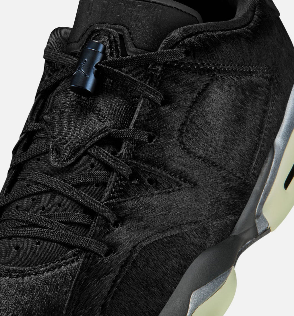 Air Jordan 6 Retro Low Blackout Women's Lifestyle Shoes - Black