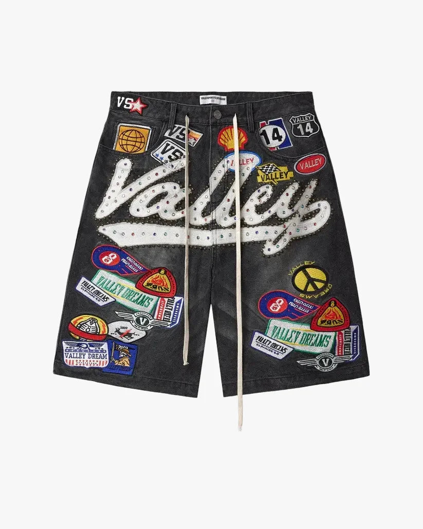 Vale Forever Black 1980s Jorts 'Black/Wash'