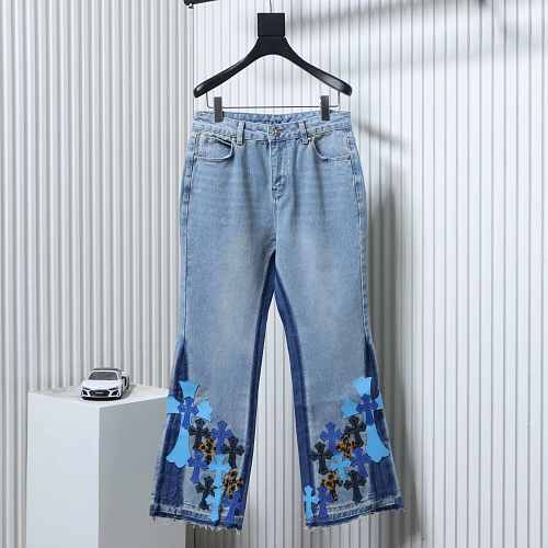 Chrome Hearts Designer Washed Jeans