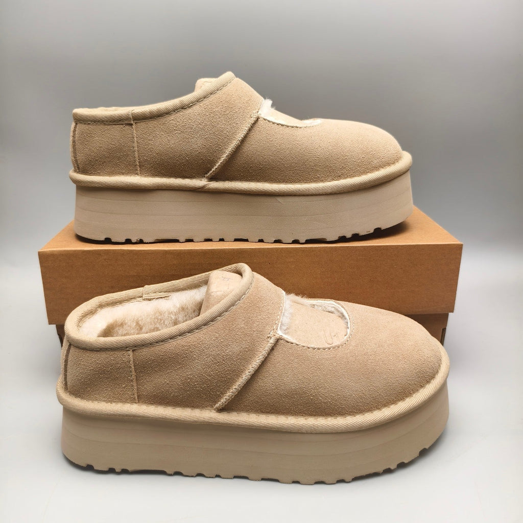 Sand Mary Jane Platform Fashion Shoes — New Arrival | In Stock