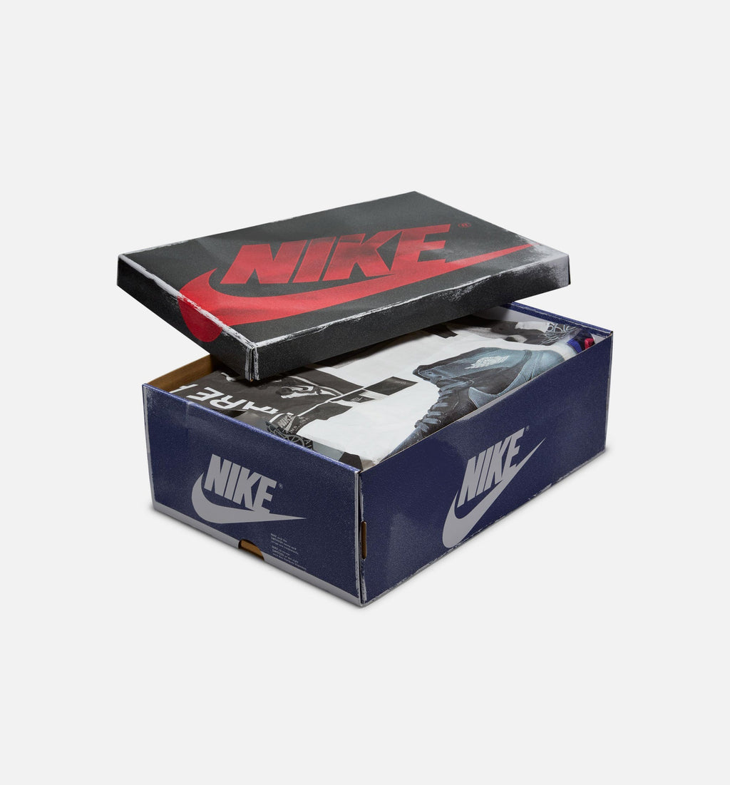 Air Jordan 1 Retro High OG Mens Lifestyle Shoe - White/Black/Neutral Grey/Deep Royal Blue