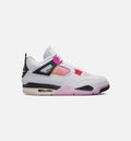 Air Jordan 4 Retro Comic Men's Sneakers - Off White / Fire Pink / Anthracite