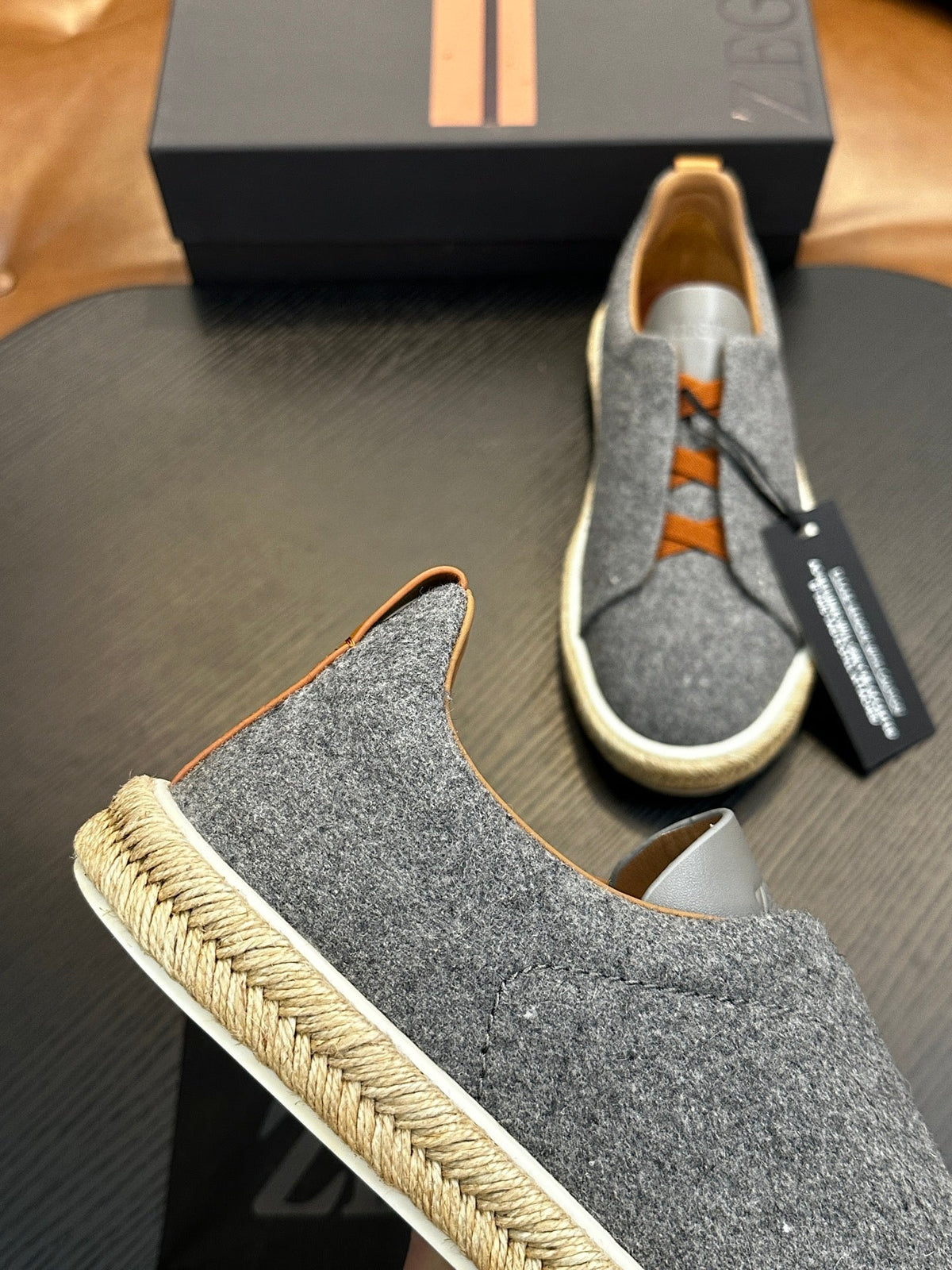Zegna Triple Stitch Low-Top Sneakers
