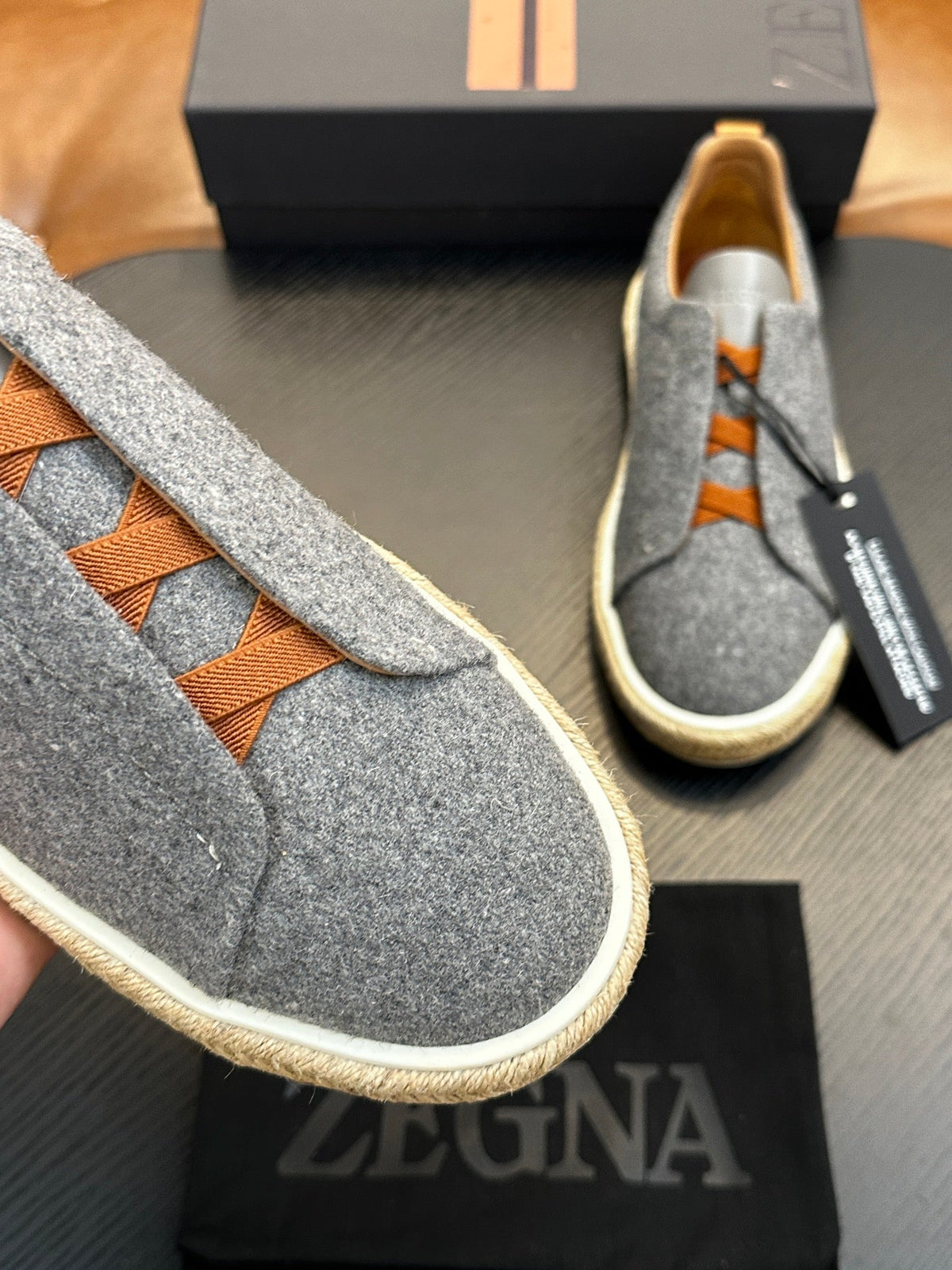 Zegna Triple Stitch Low-Top Sneakers