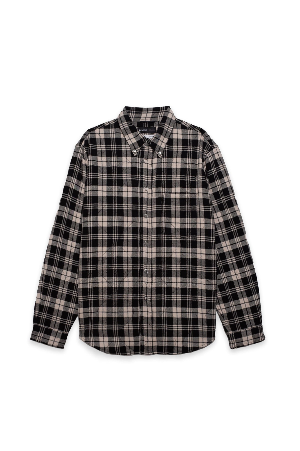 P313 QUILTED JACKET - Black/Off White
