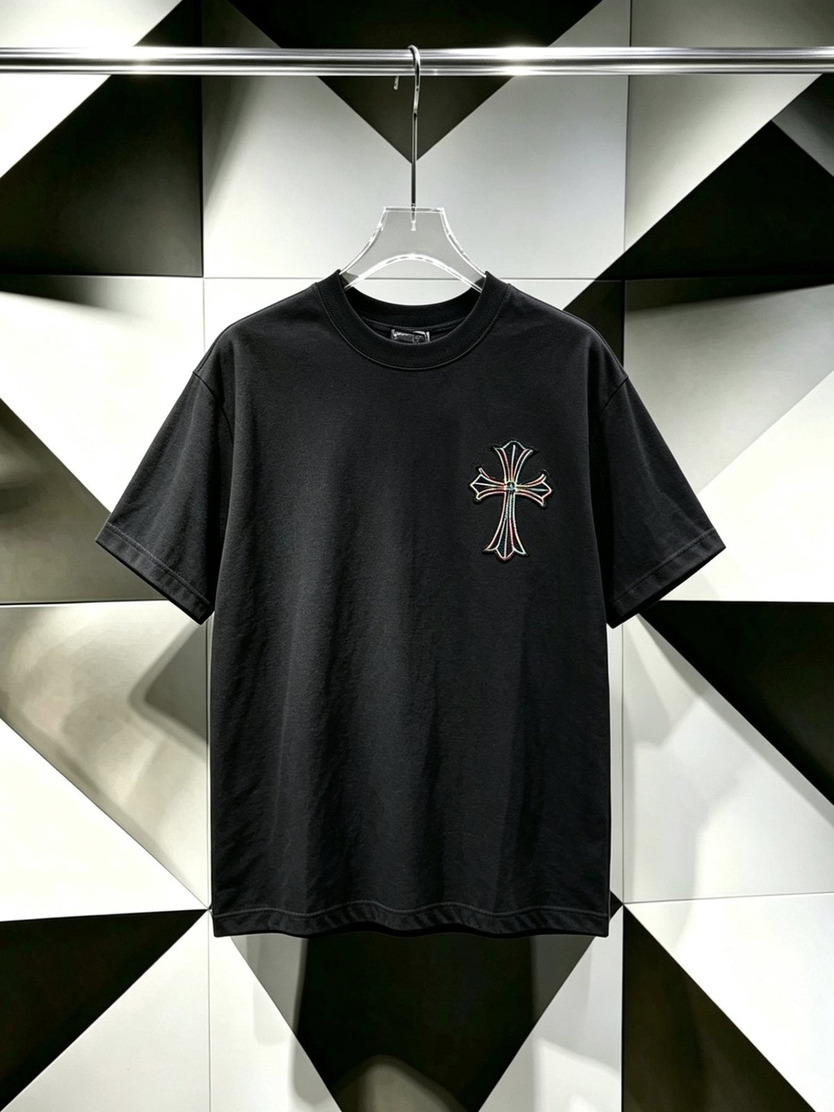 Chrome Hearts Ornate Cross Graphic T-Shirt