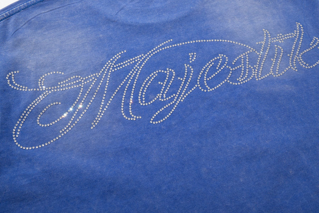 MAJESTIK Skeleton Driver Graphic T-Shirt