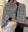Loewe Fringed Interlocking Motif Scarf