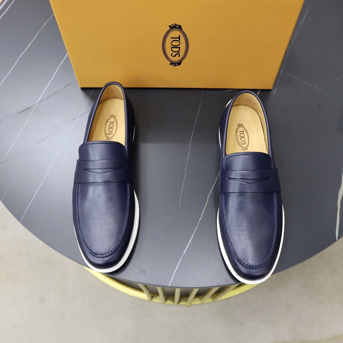 TOD'S Leather Slip-On Loafers