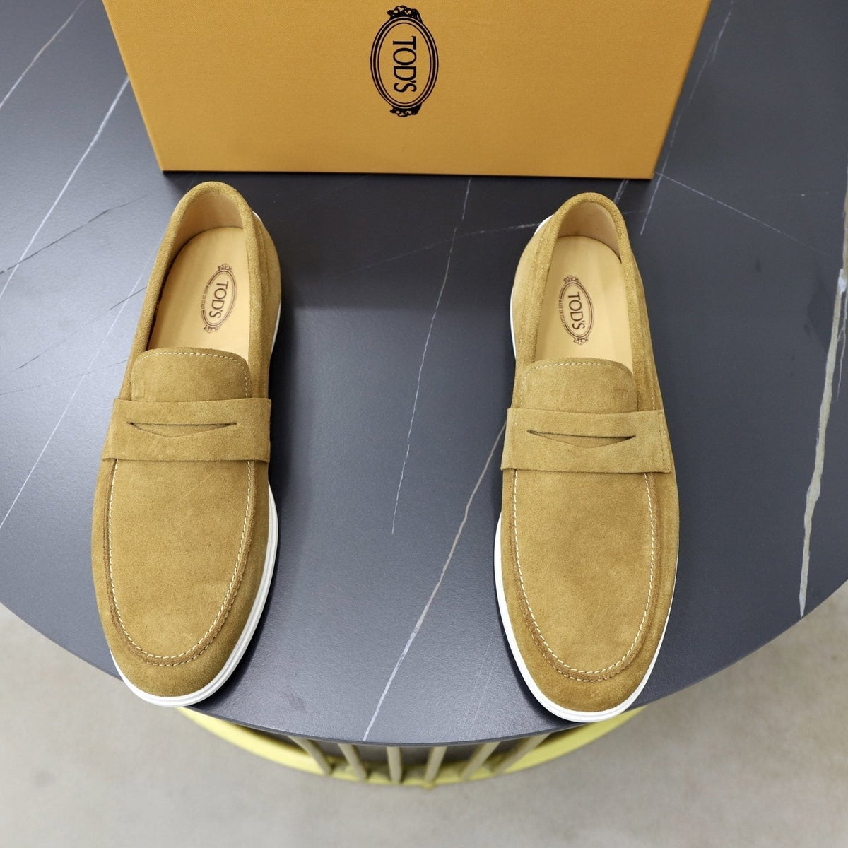TOD'S Leather Slip-On Loafers