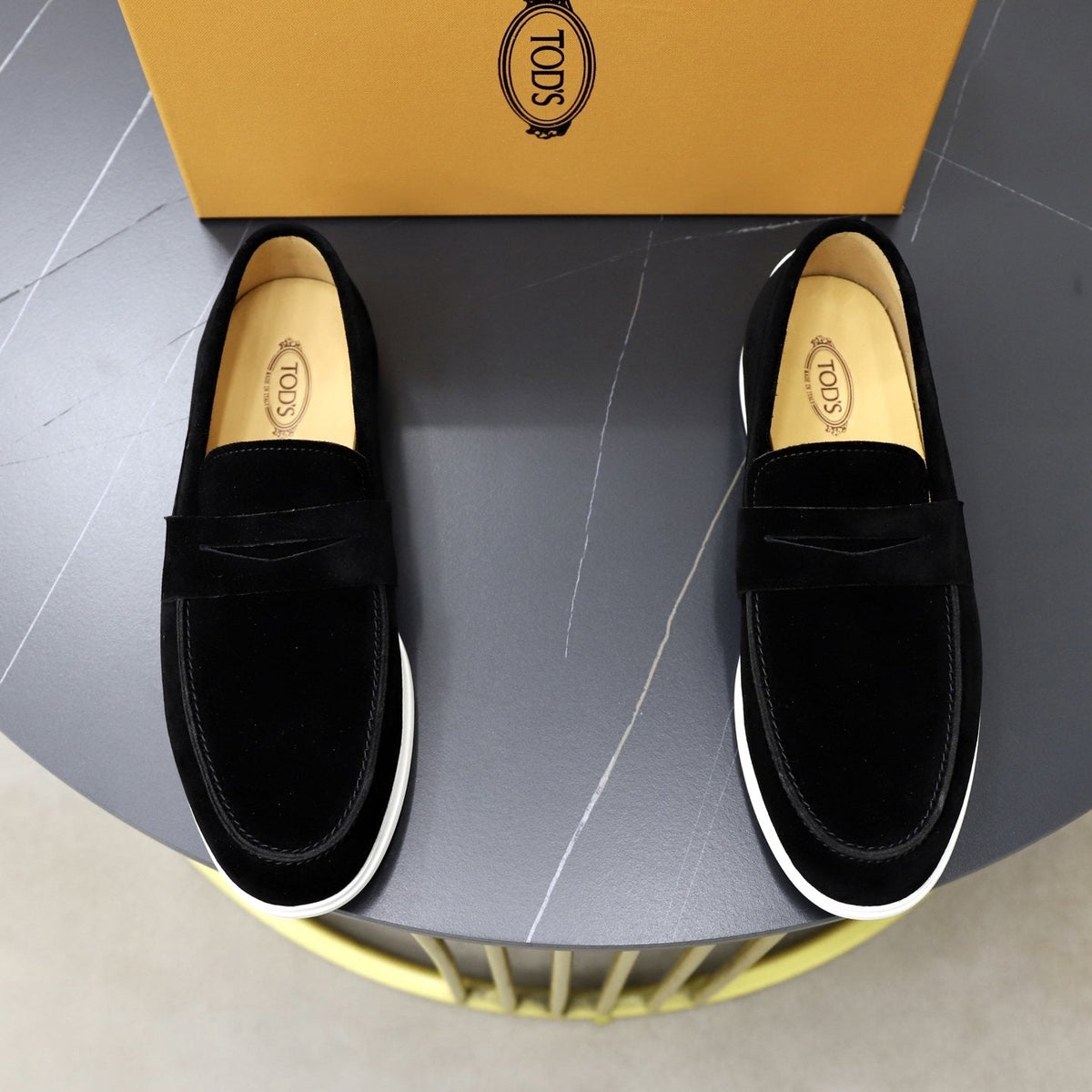 TOD'S Leather Slip-On Loafers