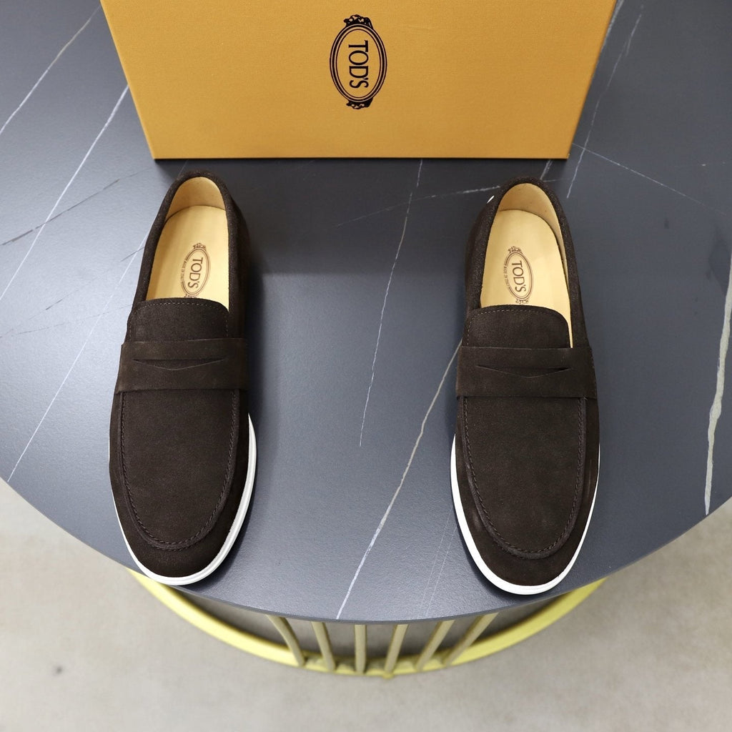 TOD'S Leather Slip-On Loafers