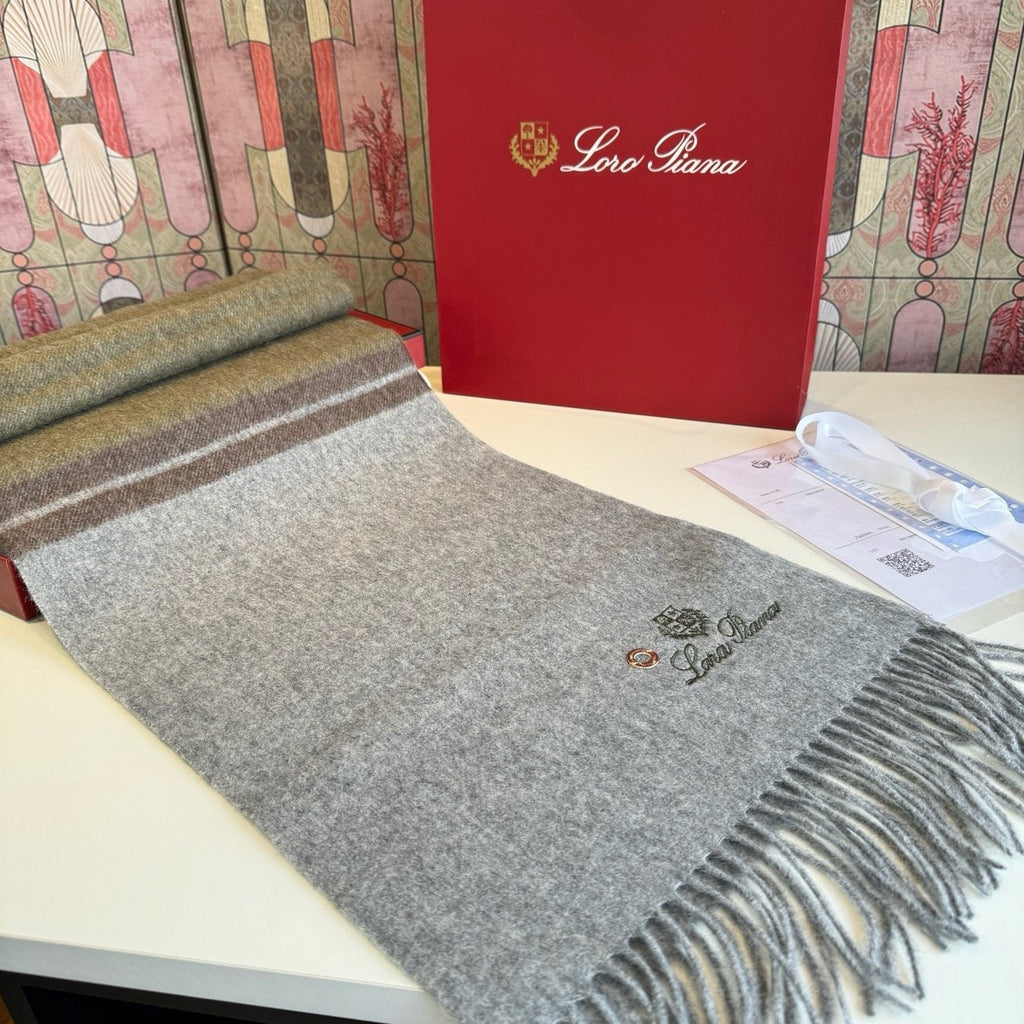 Loro Piana Reversible Fringed Scarf