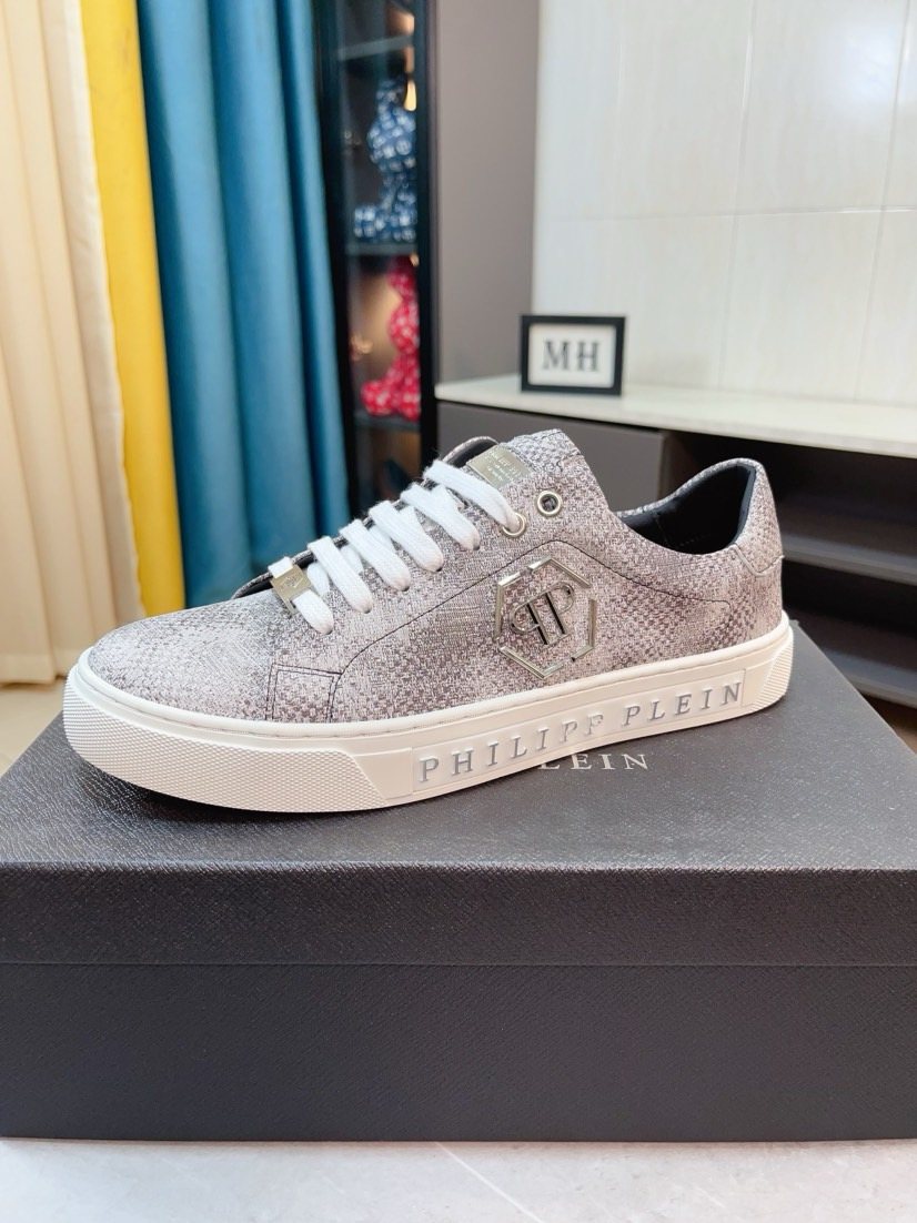 Philipp Plein Textured Low-Top Sneakers