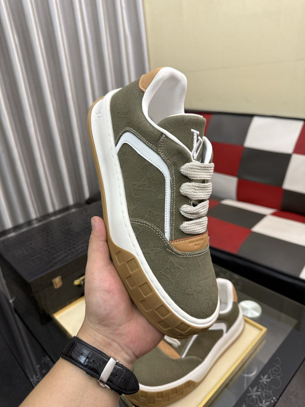 Louis Vuitton Patterned Low-Top Sneakers