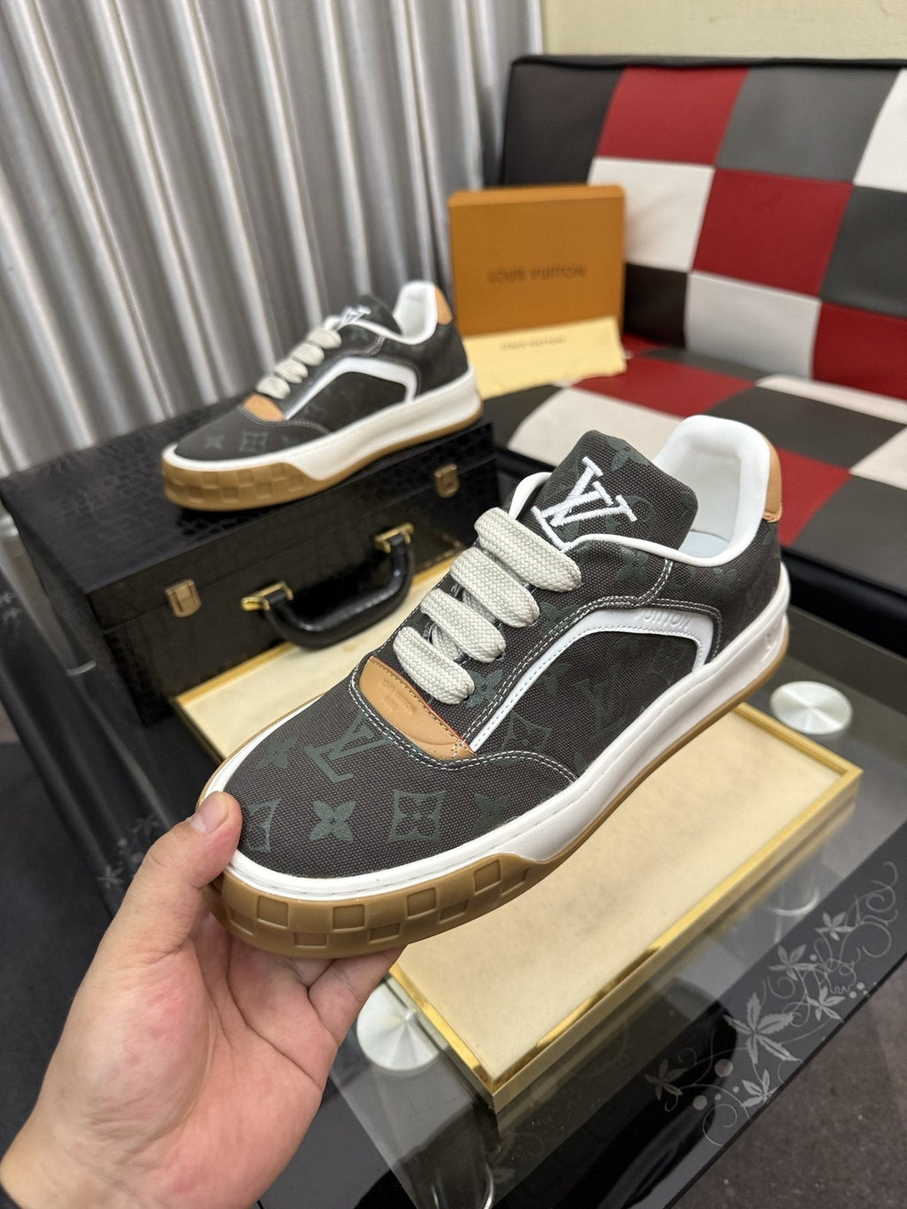 Louis Vuitton Patterned Low-Top Sneakers