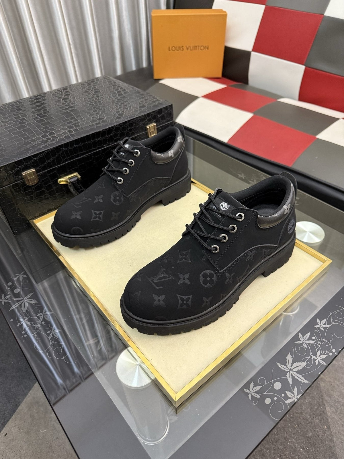 Timberland Patterned Lug Sole Lace-Up Boots