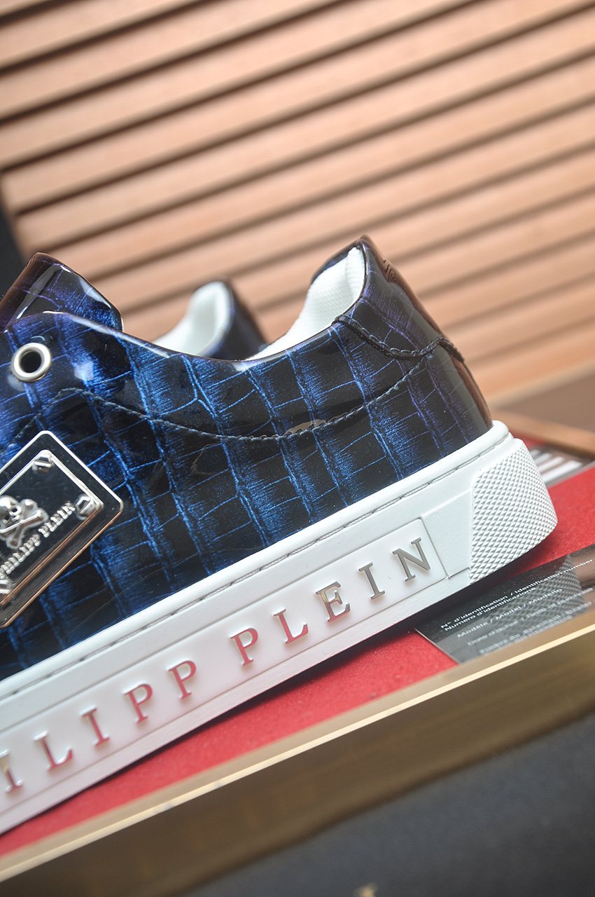 Philipp Plein Plaid Low-Top Sneakers