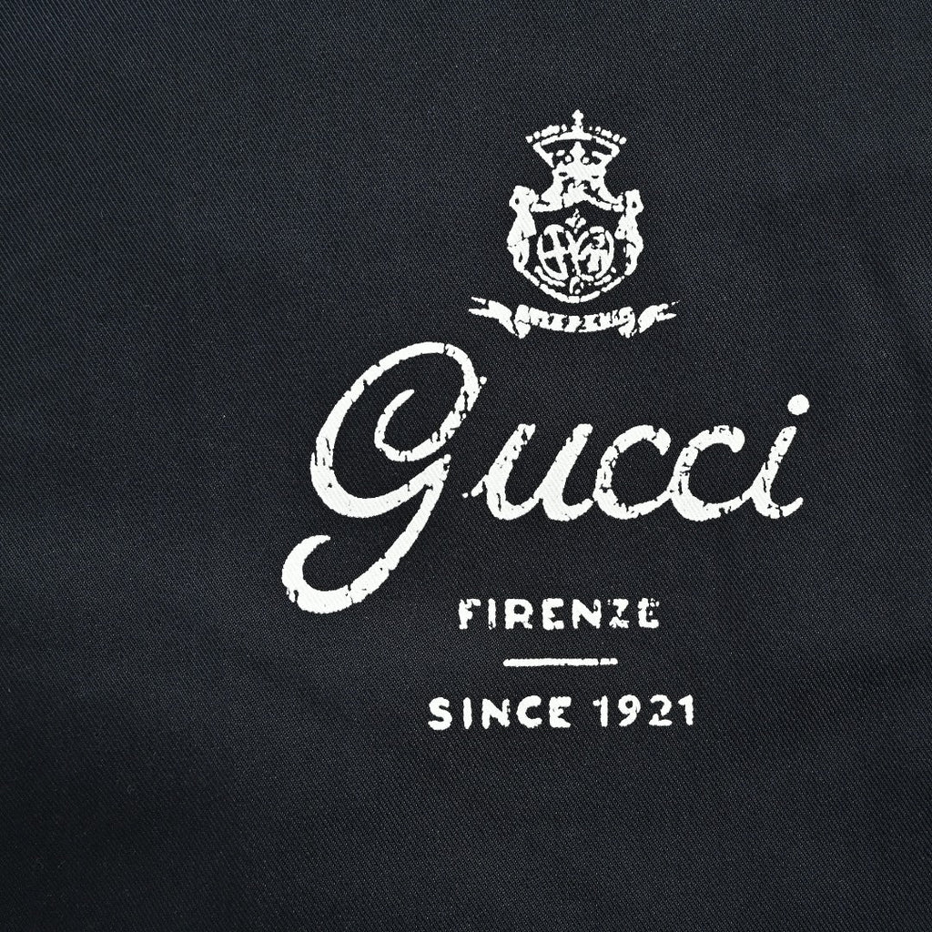 Gucci GUC Monogram Script Print Diagonal Twill Trousers