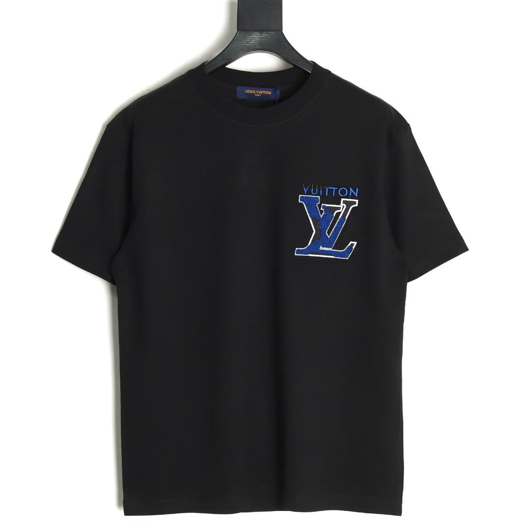 Louis Vuitton LV Chest-Lettering Short-Sleeve T-Shirt - Black